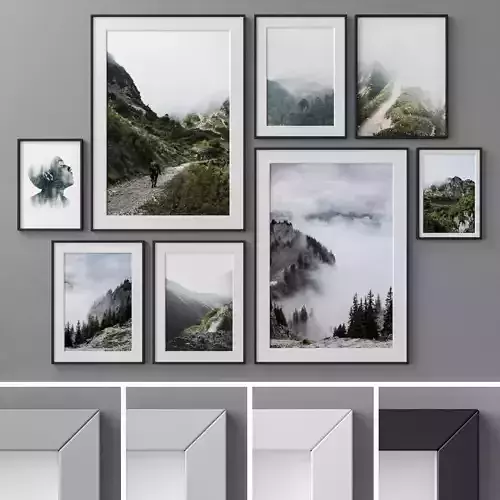 Photo Frames Set  196 3D model