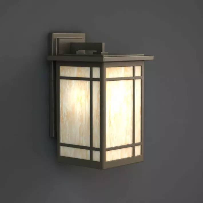 Outdoor Wall Lamp 3D model_0