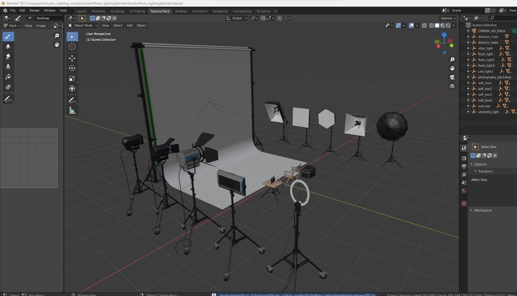 Studio Photography Lighting Models 3D model_21