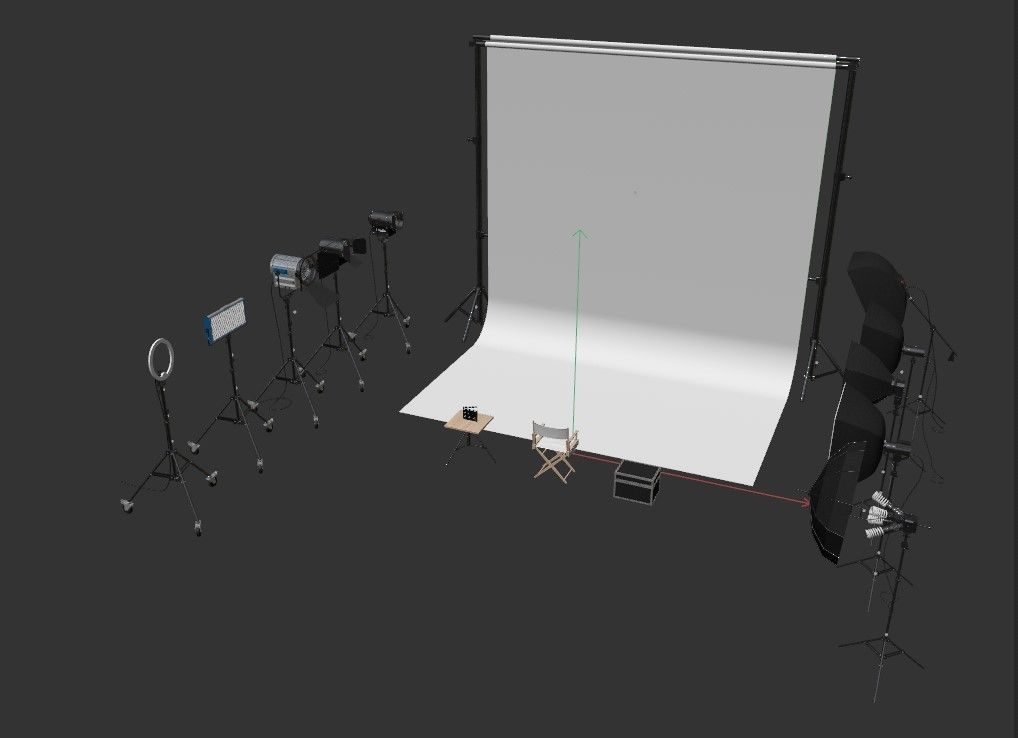 Studio Photography Lighting Models 3D model_23