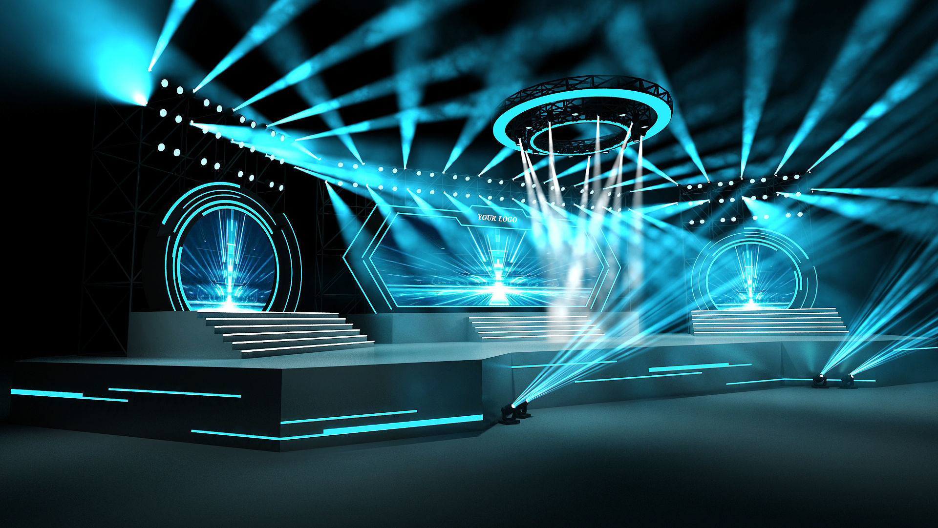 Event stage 04 design  3D model_2