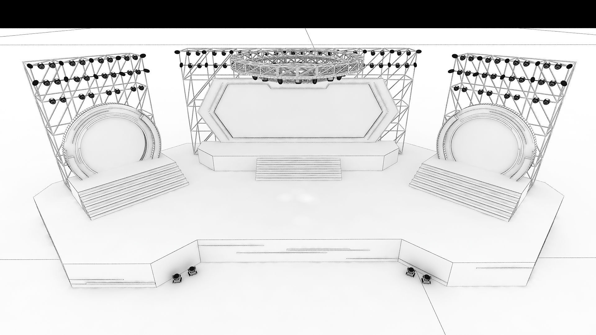 Event stage 04 design  3D model_8