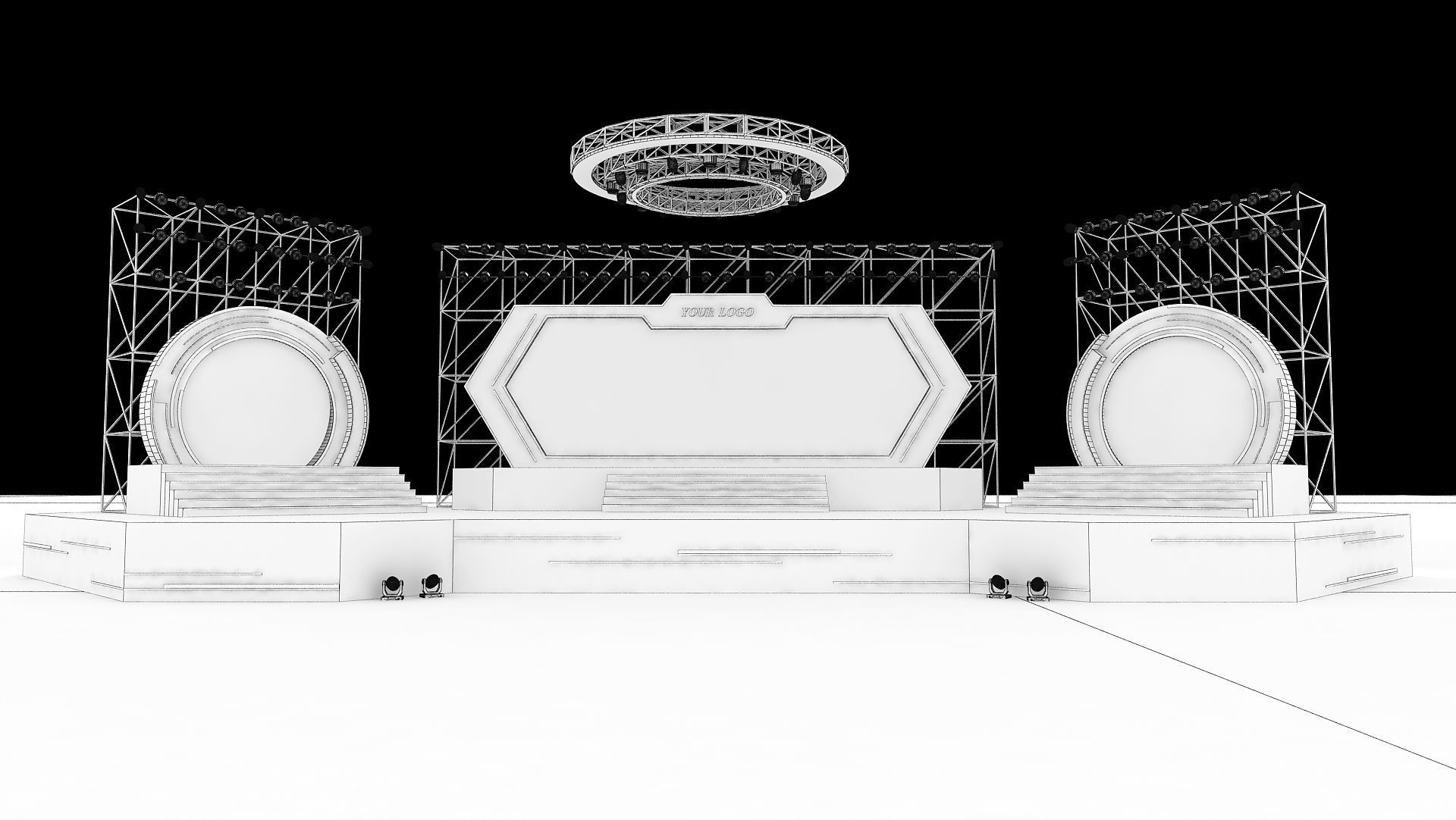 Event stage 04 design  3D model_6