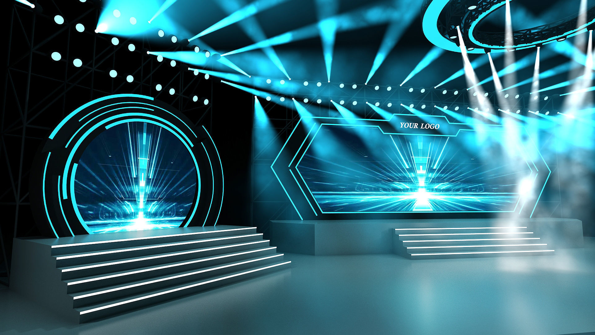 Event stage 04 design  3D model_3