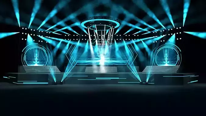 Event stage 04 design  3D model