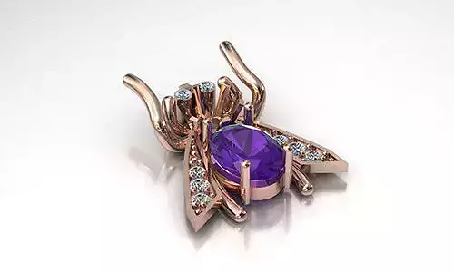 necklaces 8 amethyst bee pendant