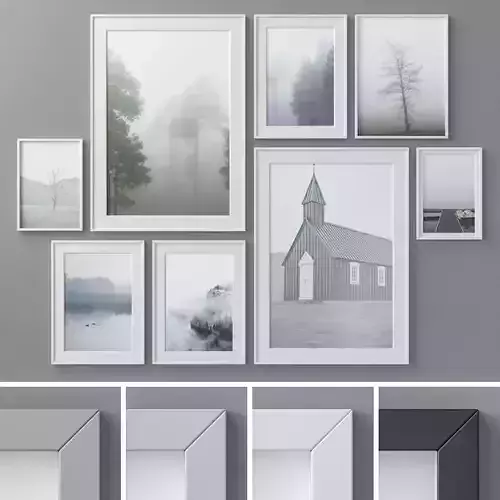 Photo Frames Set  199 3D model
