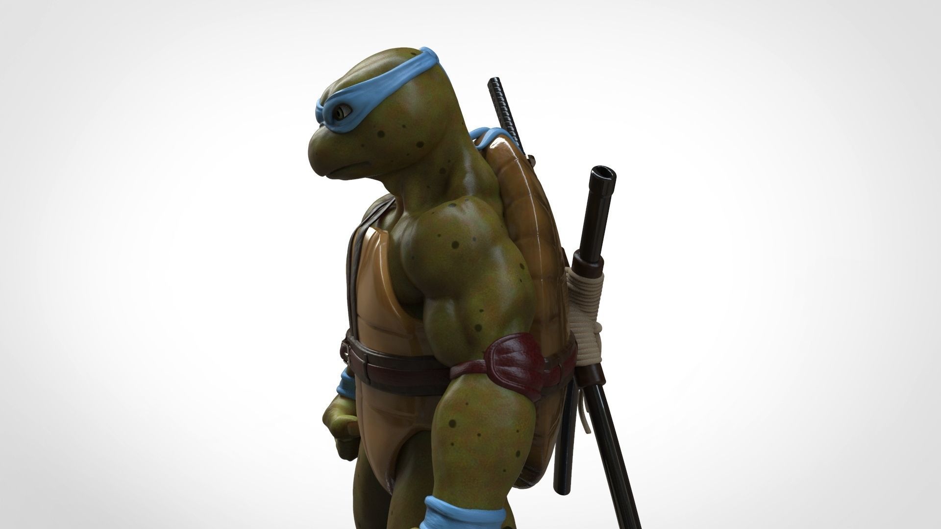 TORTUGAS NINJAS 1990 - TMNT - LEONARDO 3D print model_7