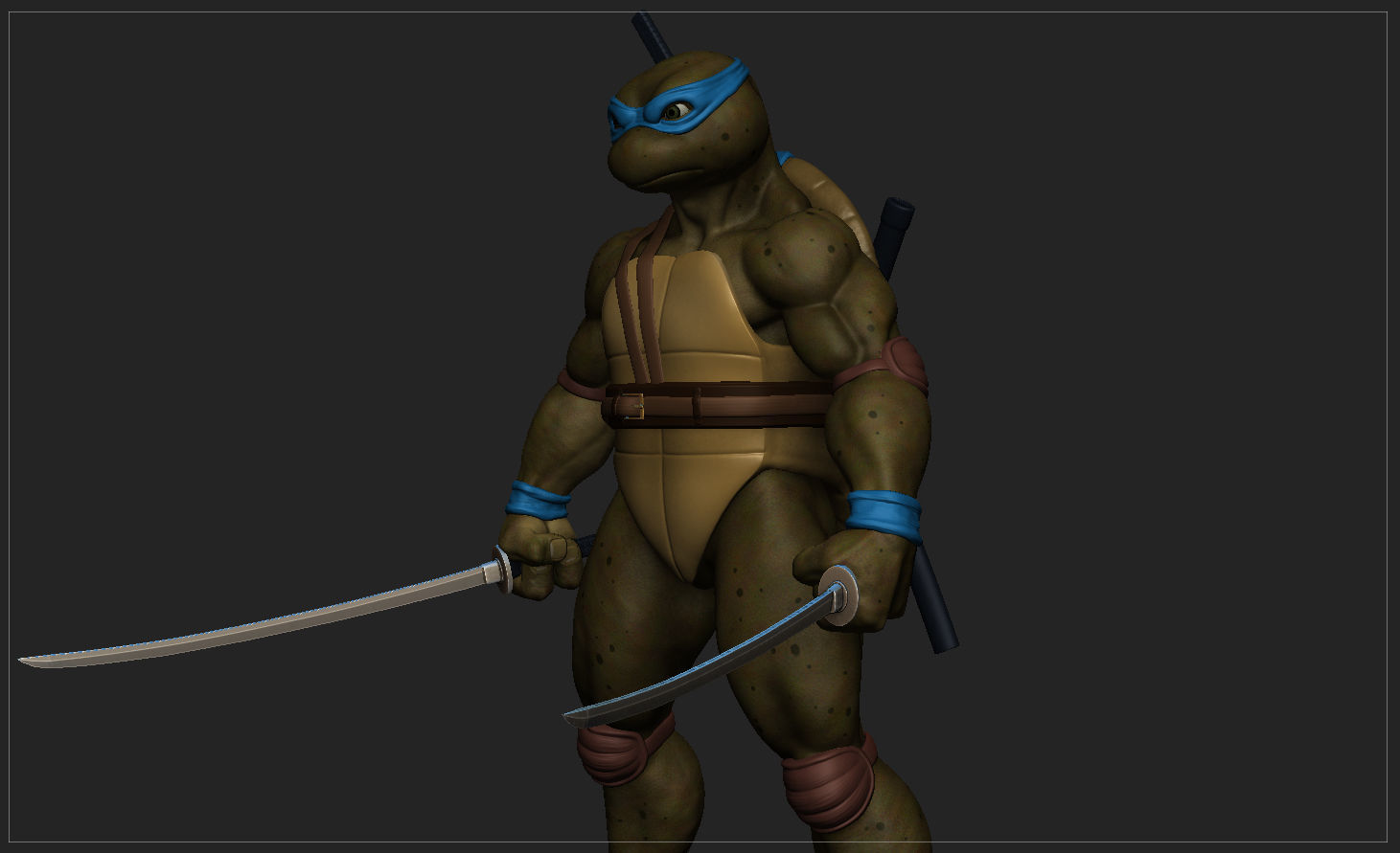 TORTUGAS NINJAS 1990 - TMNT - LEONARDO 3D print model_22