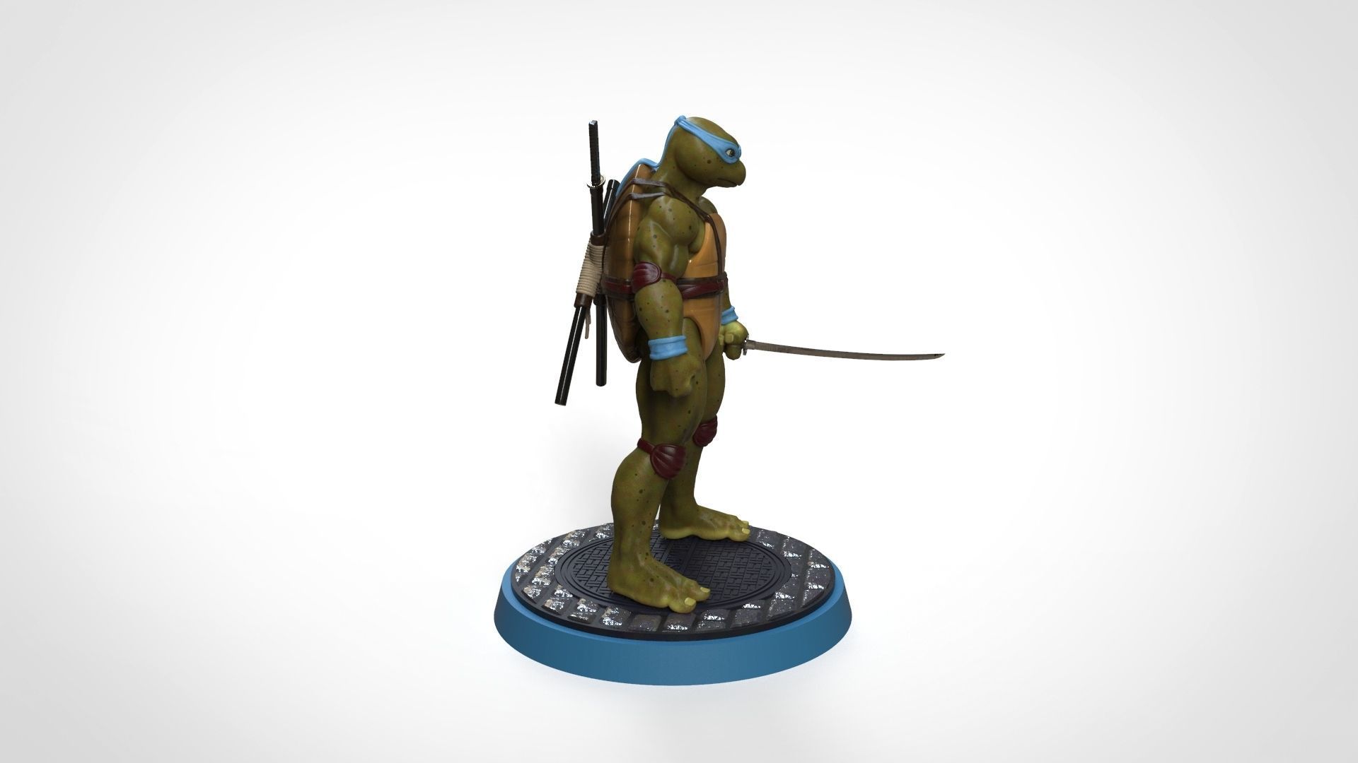 TORTUGAS NINJAS 1990 - TMNT - LEONARDO 3D print model_5