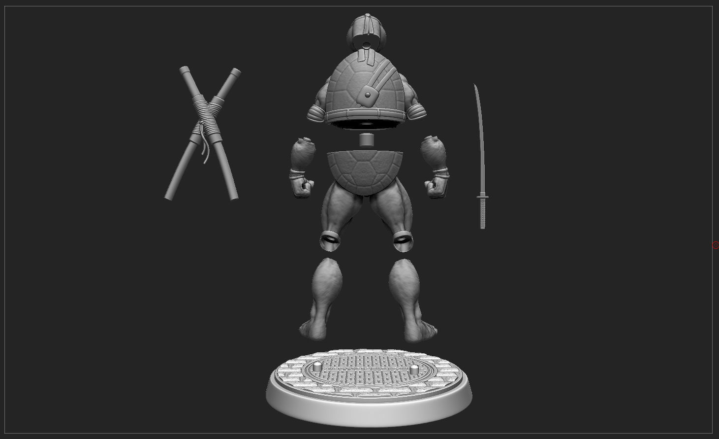 TORTUGAS NINJAS 1990 - TMNT - LEONARDO 3D print model_16