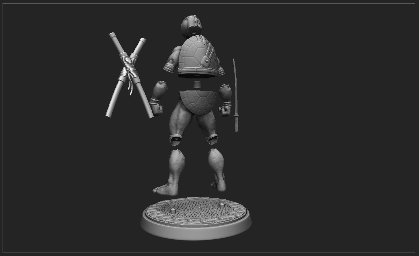 TORTUGAS NINJAS 1990 - TMNT - LEONARDO 3D print model_12
