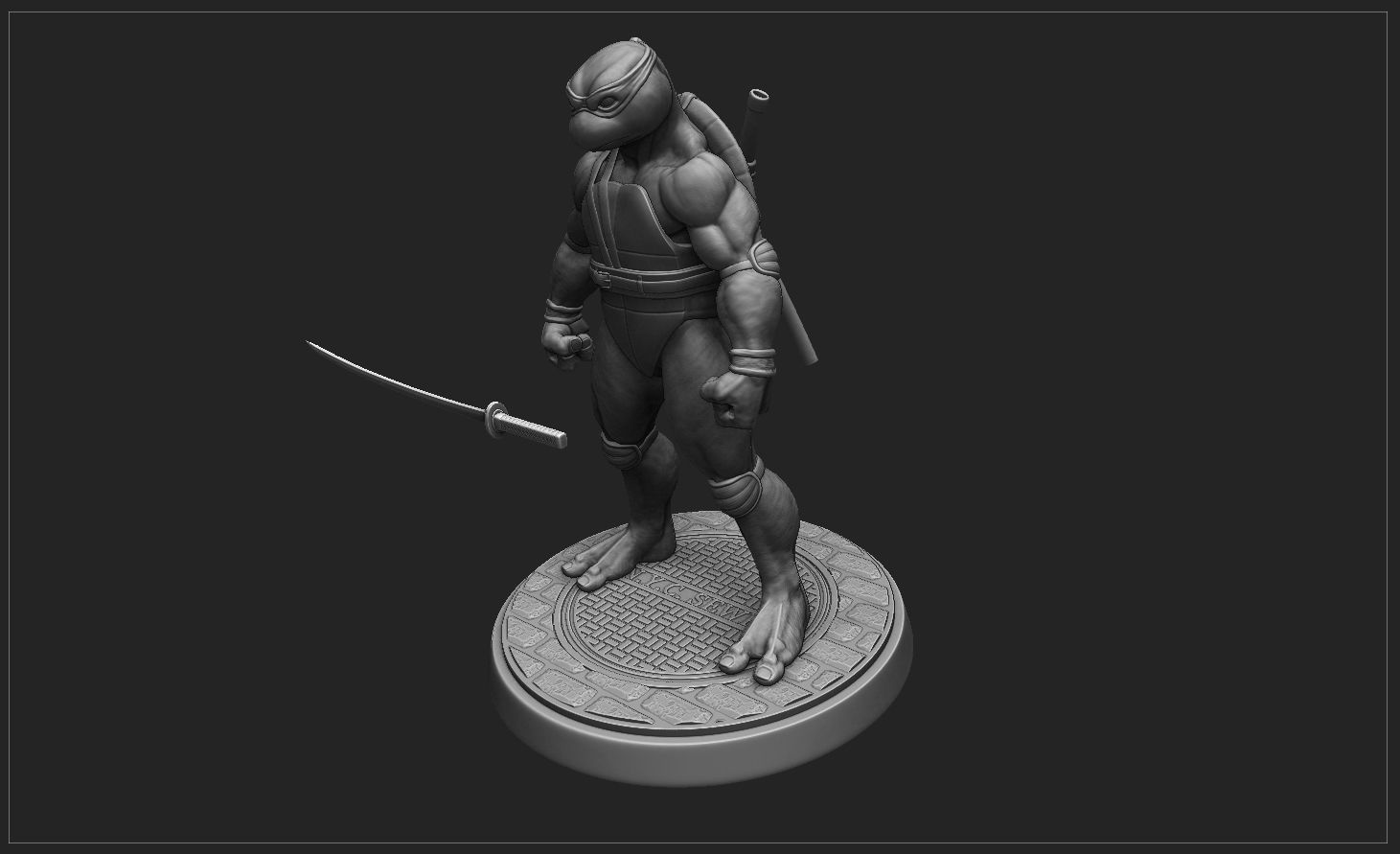 TORTUGAS NINJAS 1990 - TMNT - LEONARDO 3D print model_17