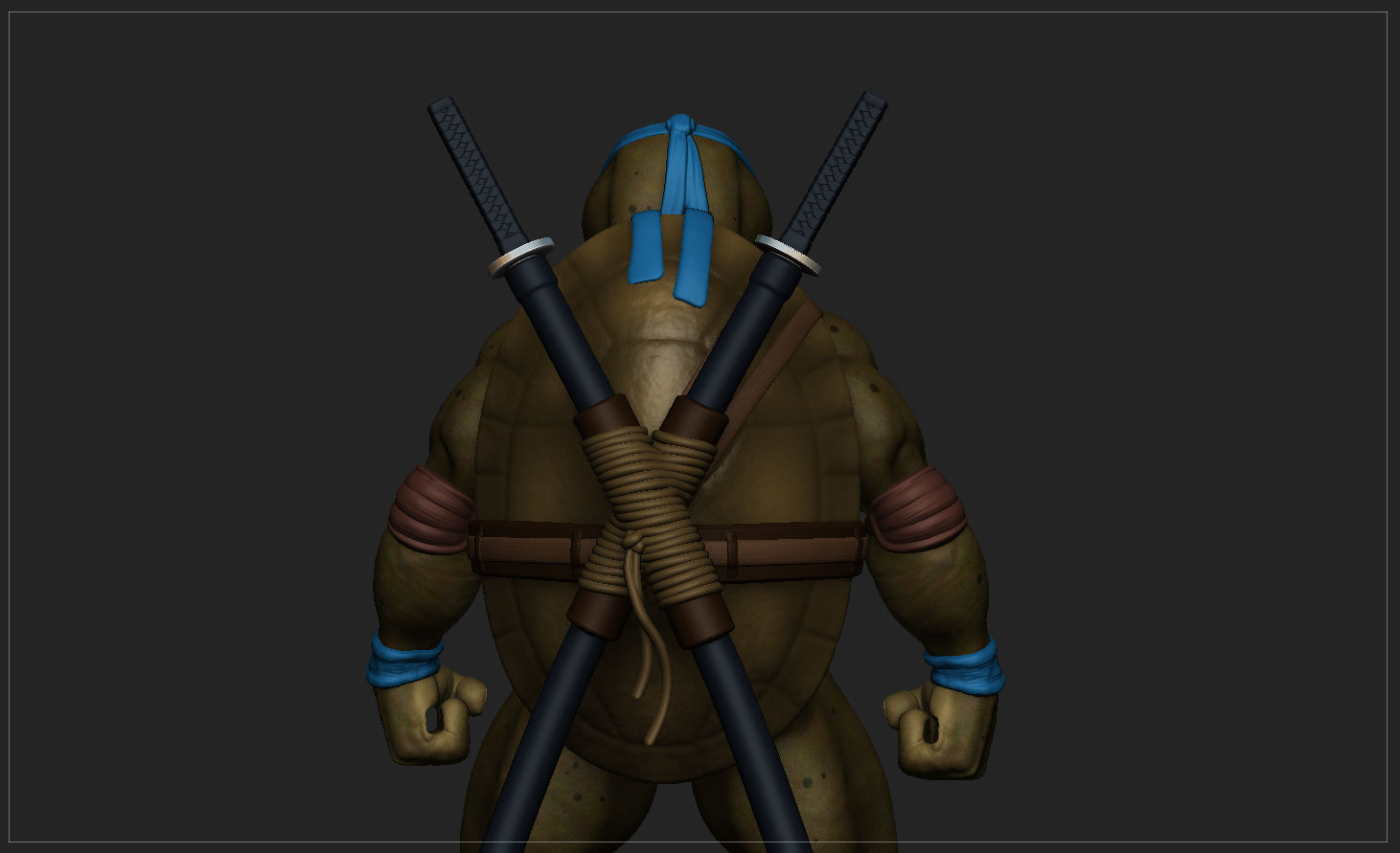 TORTUGAS NINJAS 1990 - TMNT - LEONARDO 3D print model_27