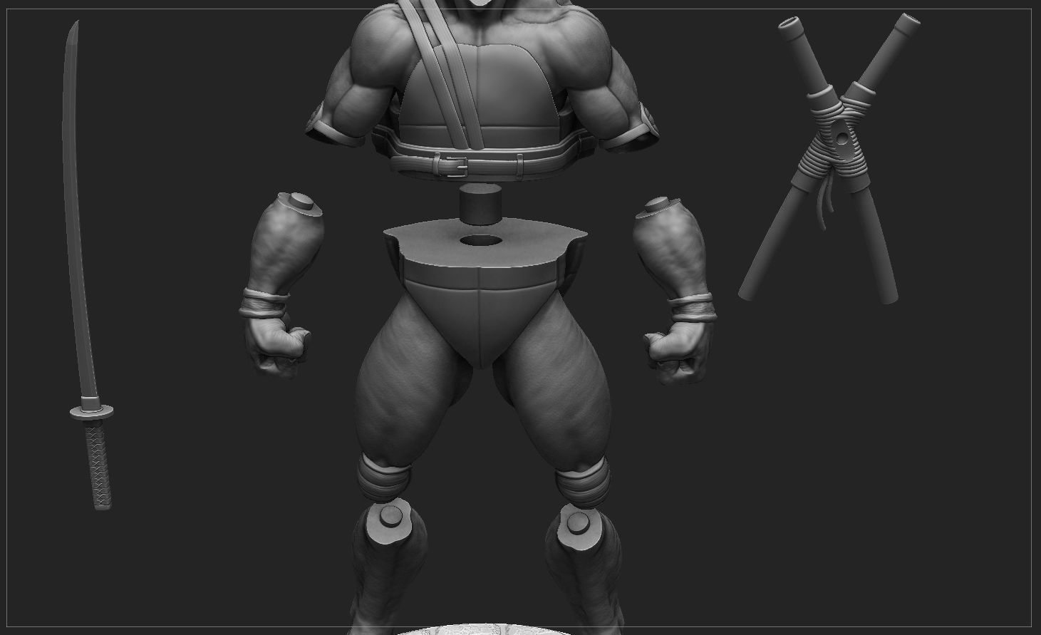 TORTUGAS NINJAS 1990 - TMNT - LEONARDO 3D print model_14