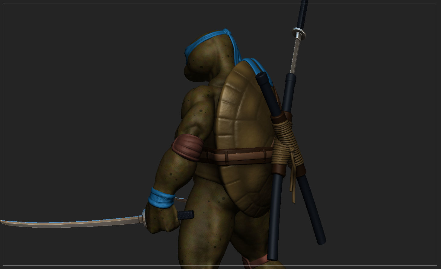 TORTUGAS NINJAS 1990 - TMNT - LEONARDO 3D print model_23