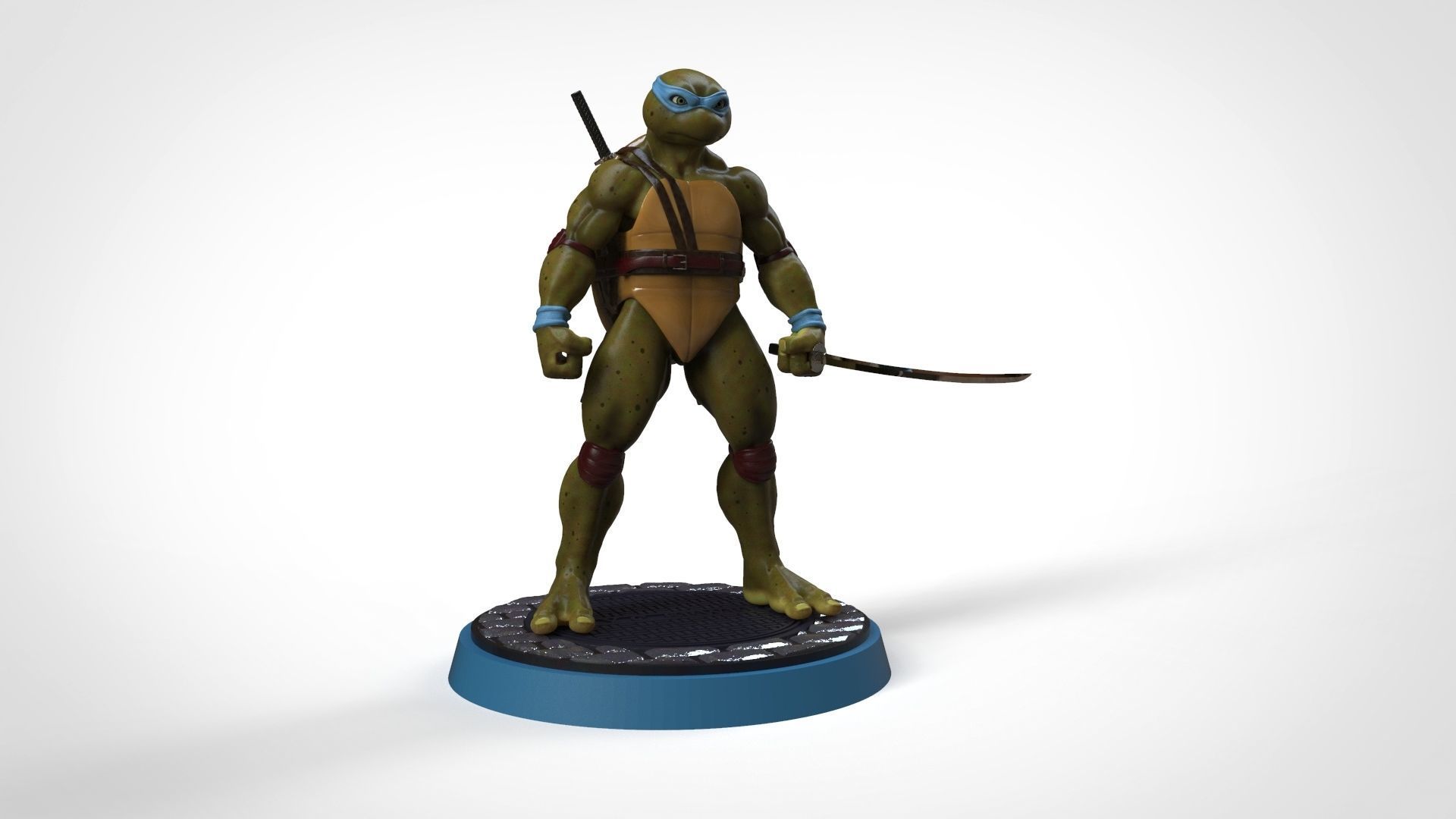 TORTUGAS NINJAS 1990 - TMNT - LEONARDO 3D print model_8