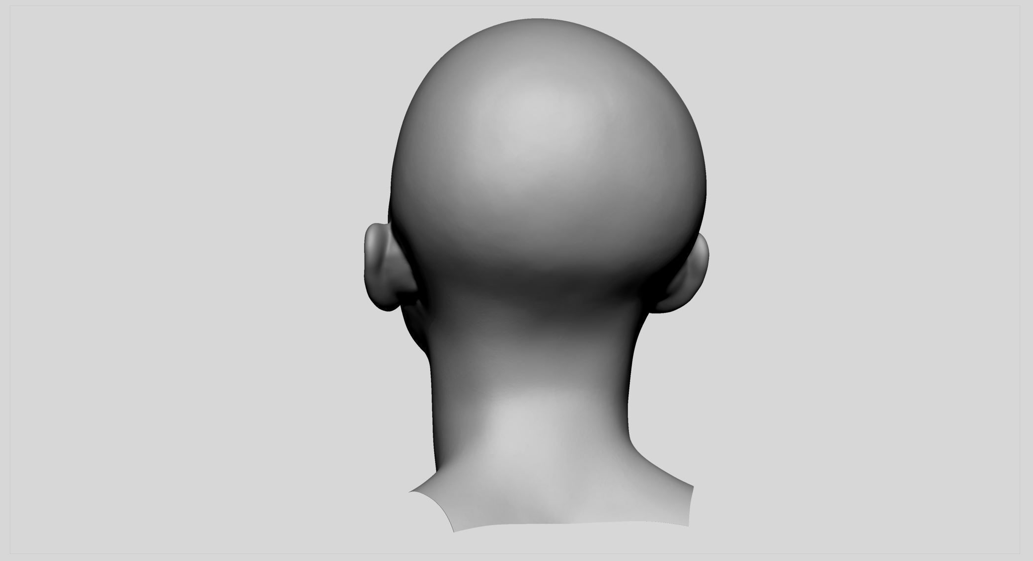 Female Head v12 3D model_3