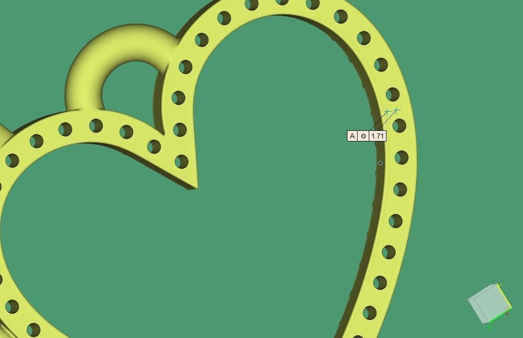 Pendant Diablo heart 3D print model_4