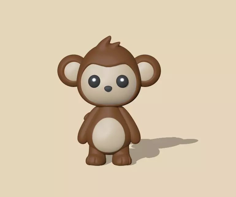 Monkey Toy 3D print model_0