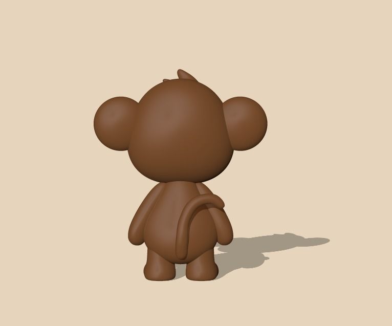 Monkey Toy 3D print model_2