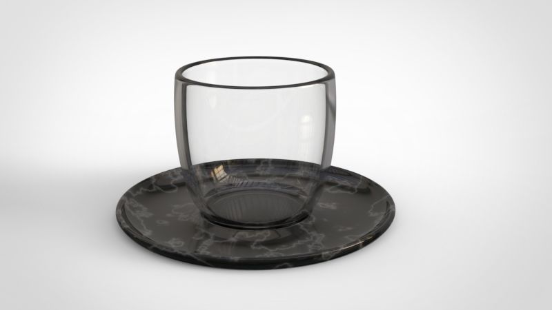 Cup with coffee 3d model 3d model Low-poly 3D model_1