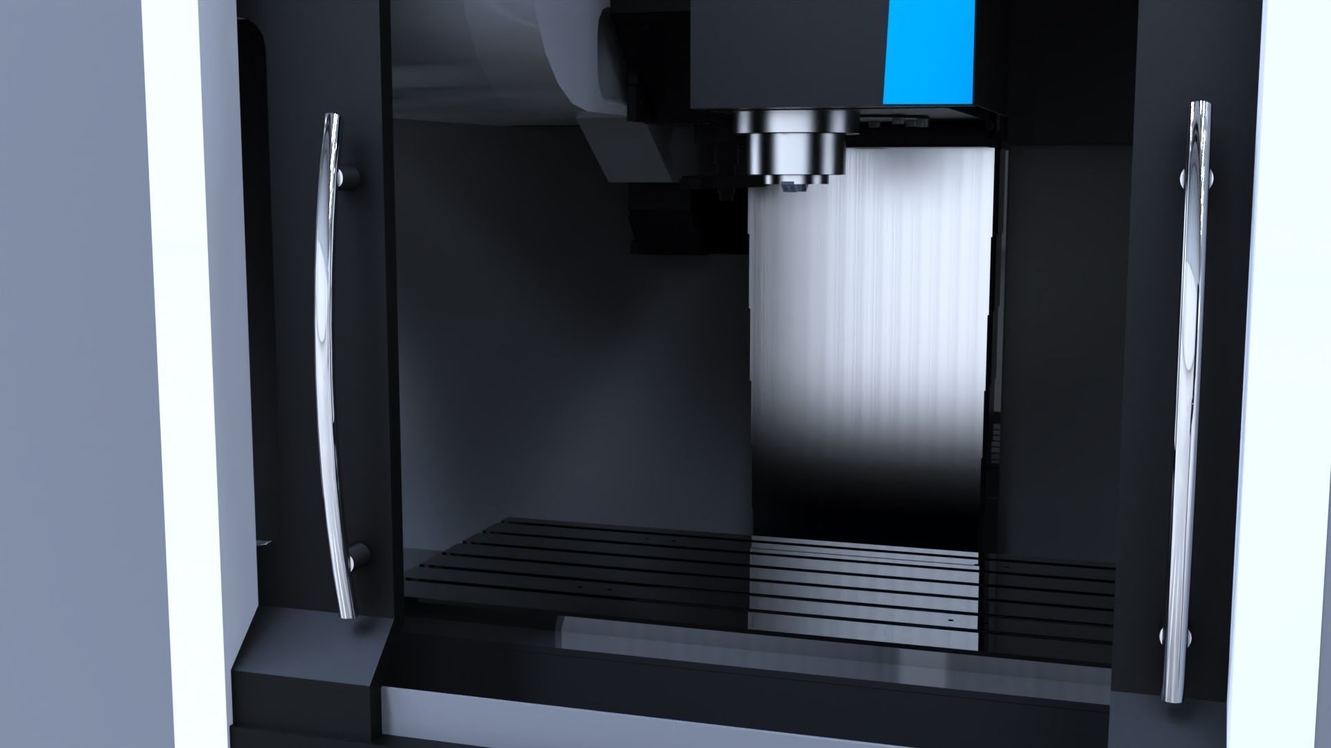 Vertical Turning Machine WMX50 3D model_7