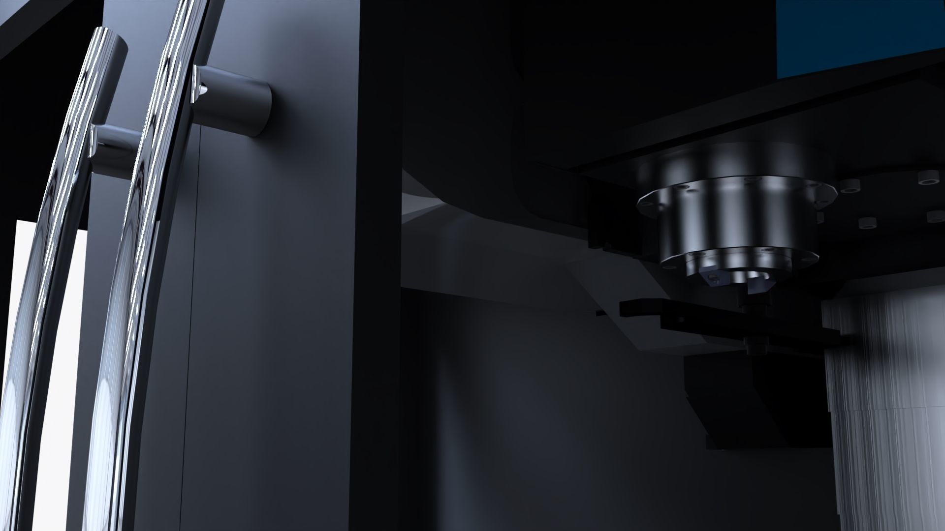 Vertical Turning Machine WMX50 3D model_4