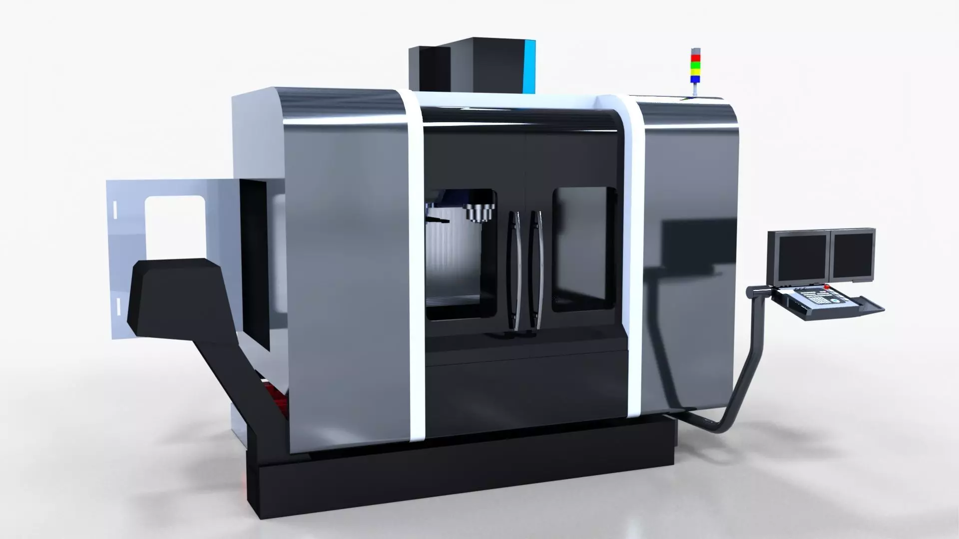 Vertical Turning Machine WMX50 3D model_0