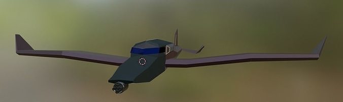 fighter jet Low-poly 3D model