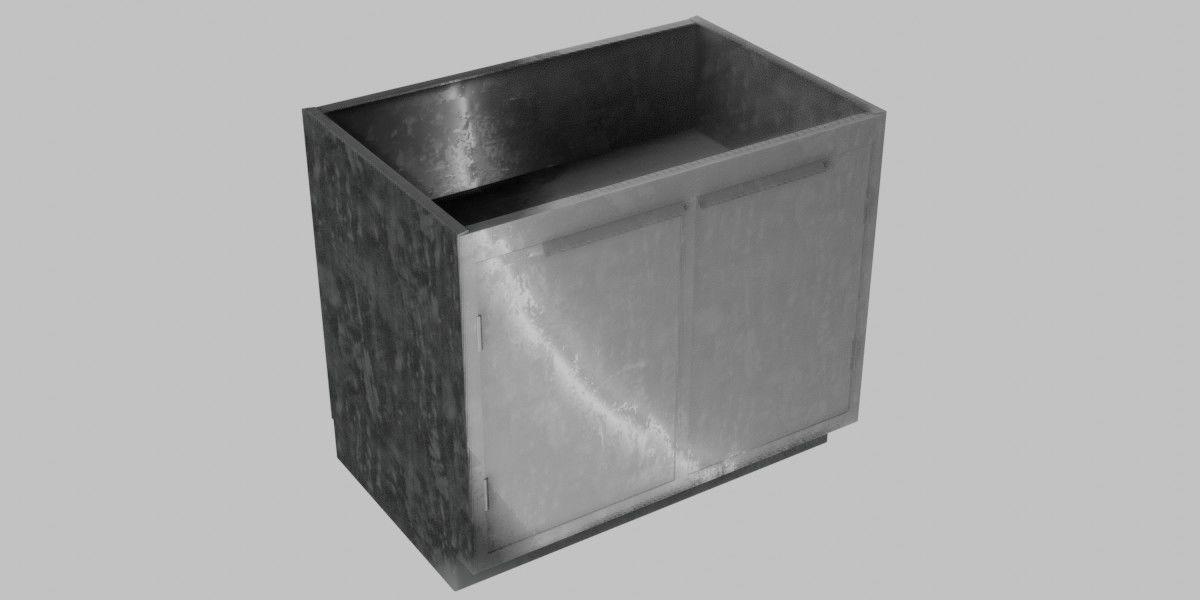 Medical Cabinet 3D Model Low-poly 3D model_6