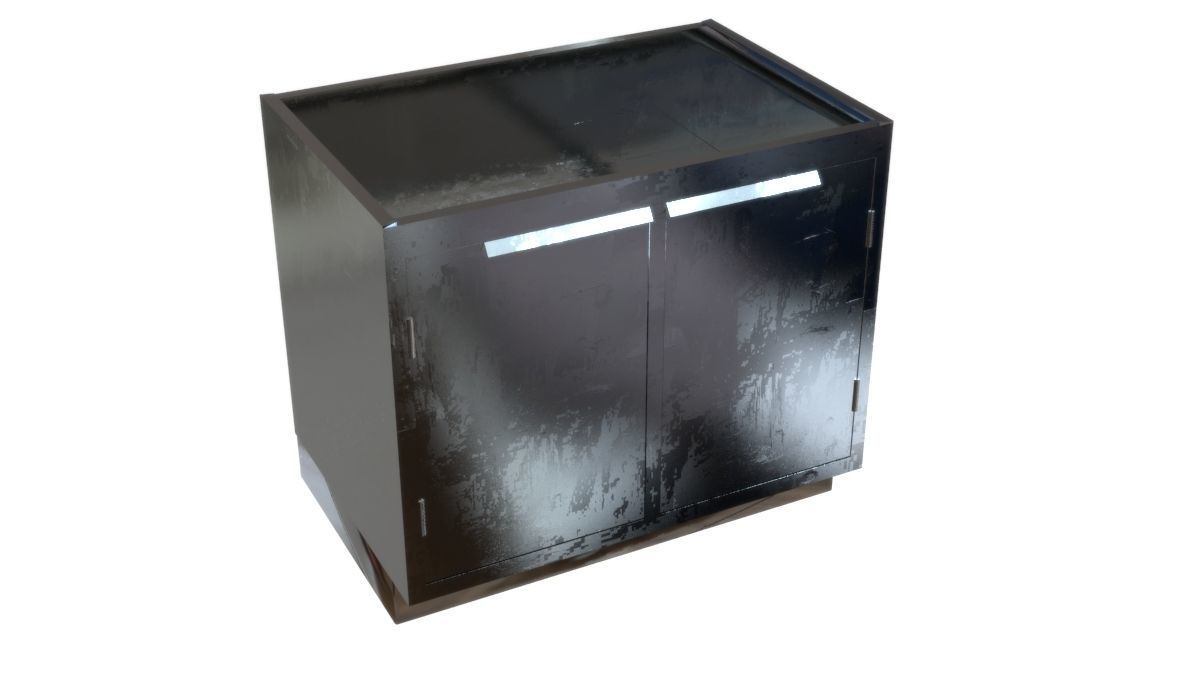 Medical Cabinet 3D Model Low-poly 3D model_1