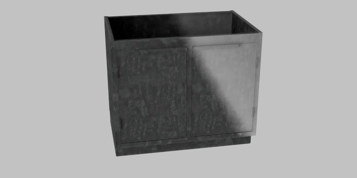 Medical Cabinet 3D Model Low-poly 3D model_4