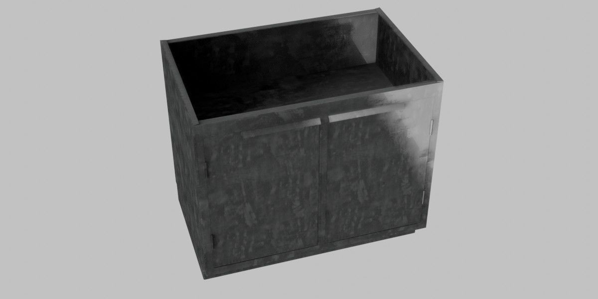 Medical Cabinet 3D Model Low-poly 3D model_7