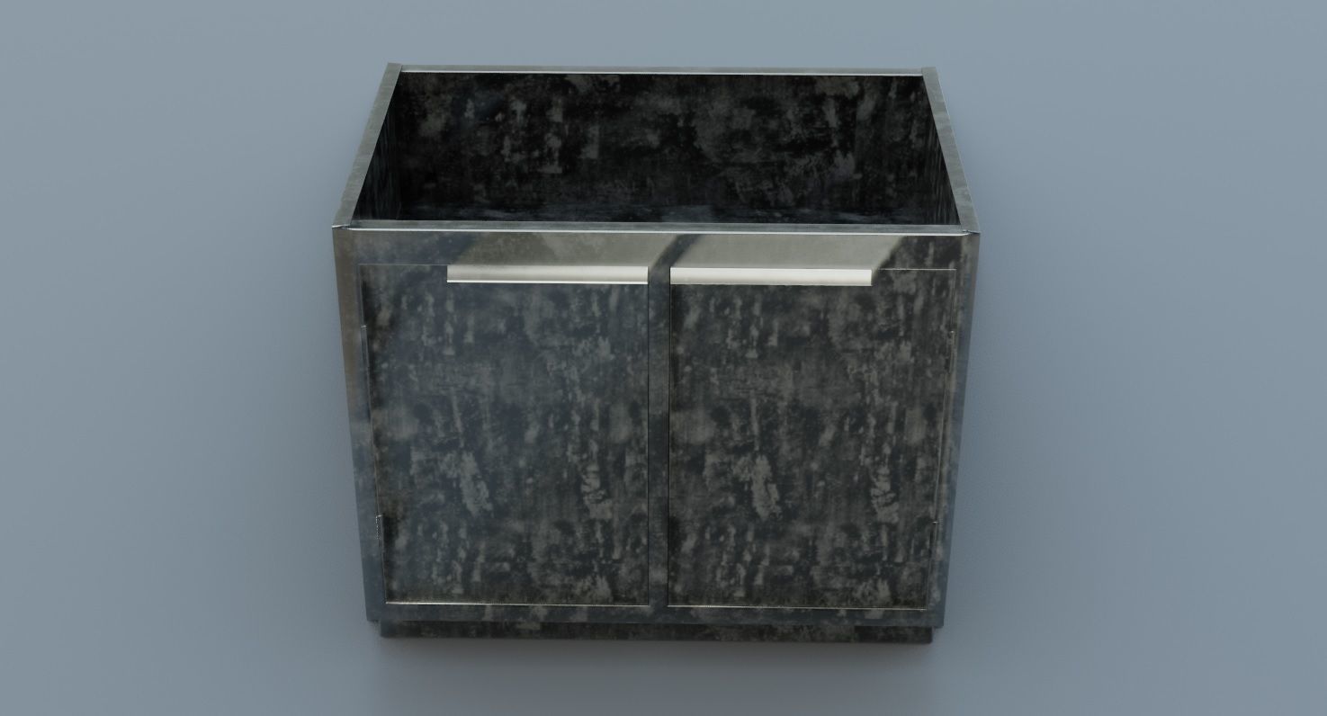 Medical Cabinet 3D Model Low-poly 3D model_2