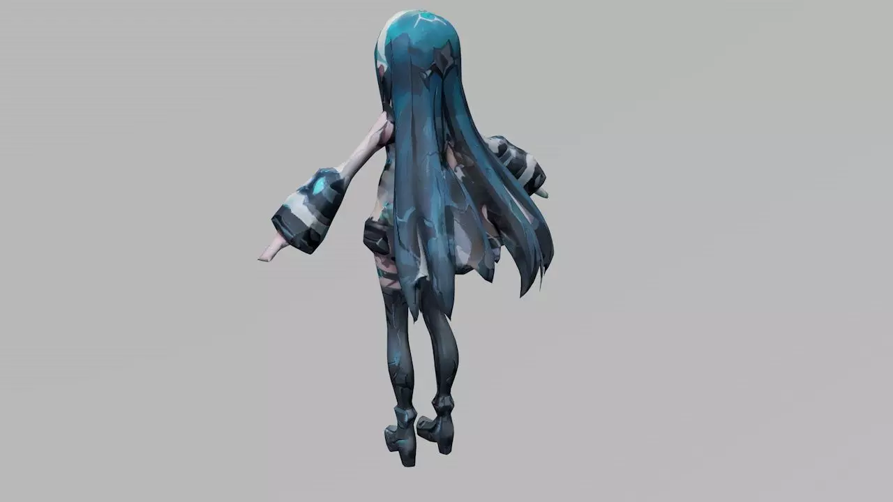 Back Plastic Looter Free 3D model