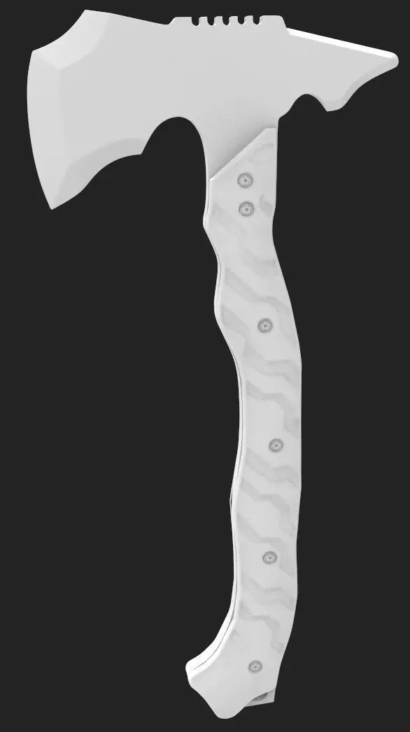 Tactical Axe  STL  3D print model 3D print model_0