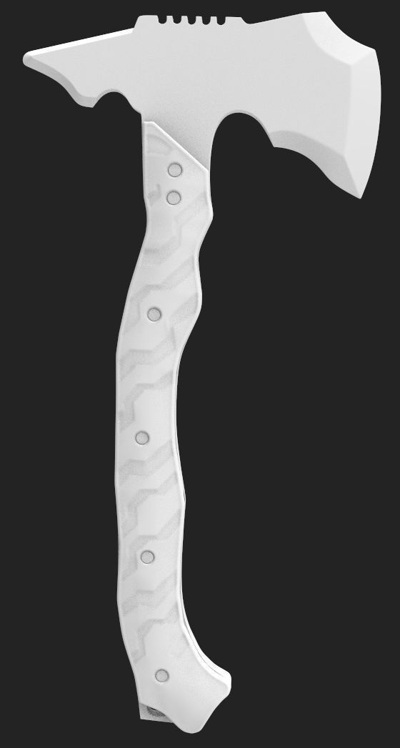 Tactical Axe  STL  3D print model 3D print model_1