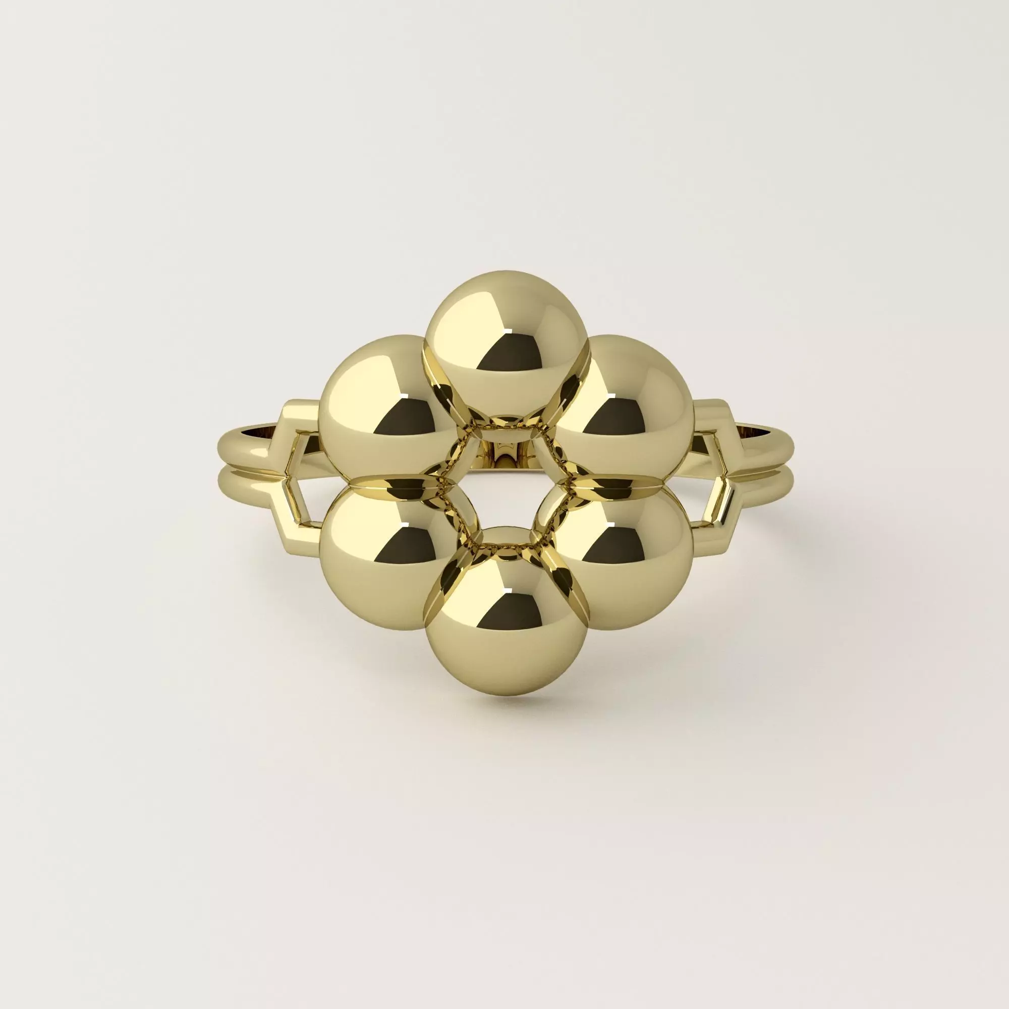 Molecule design ring 3D print model