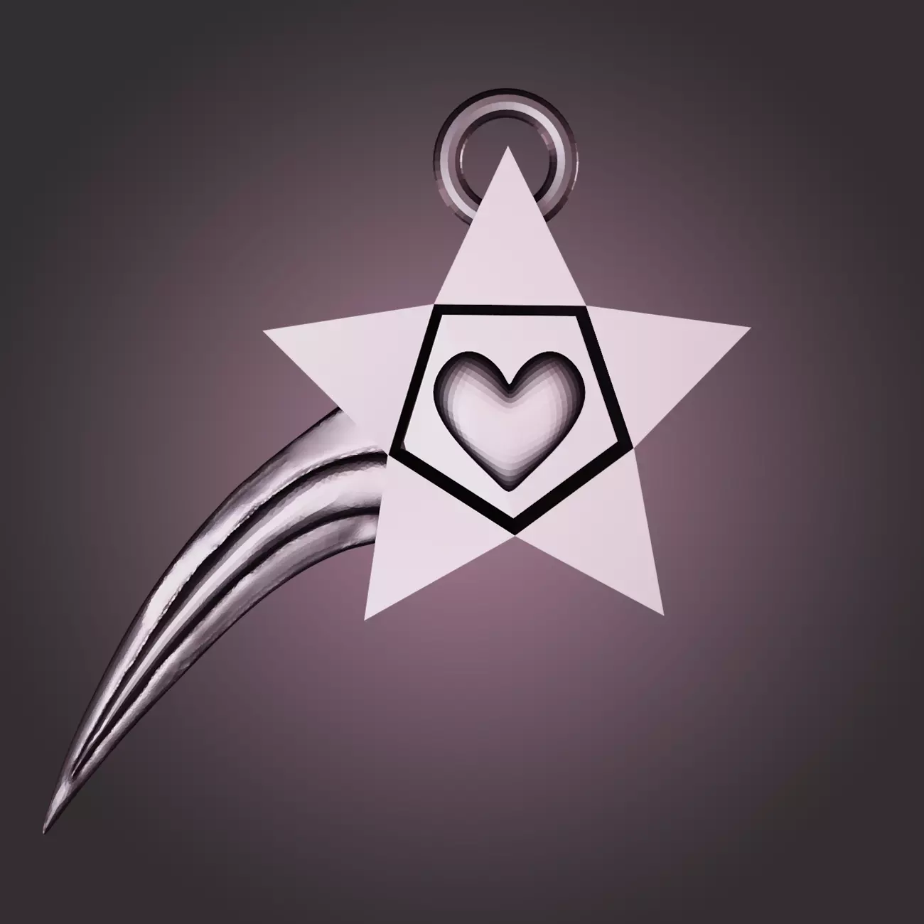 Love Star 3D print model_0