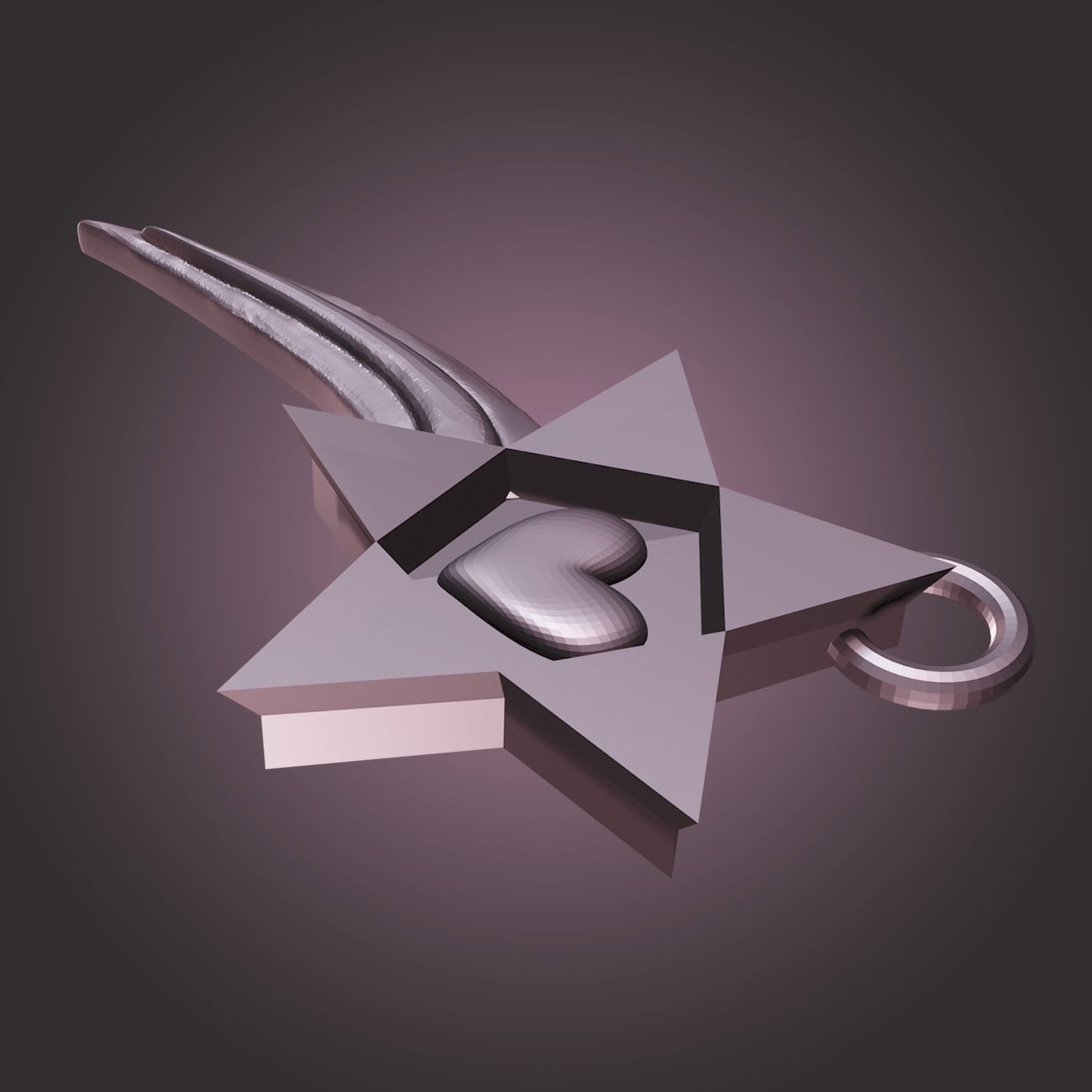 Love Star 3D print model_1