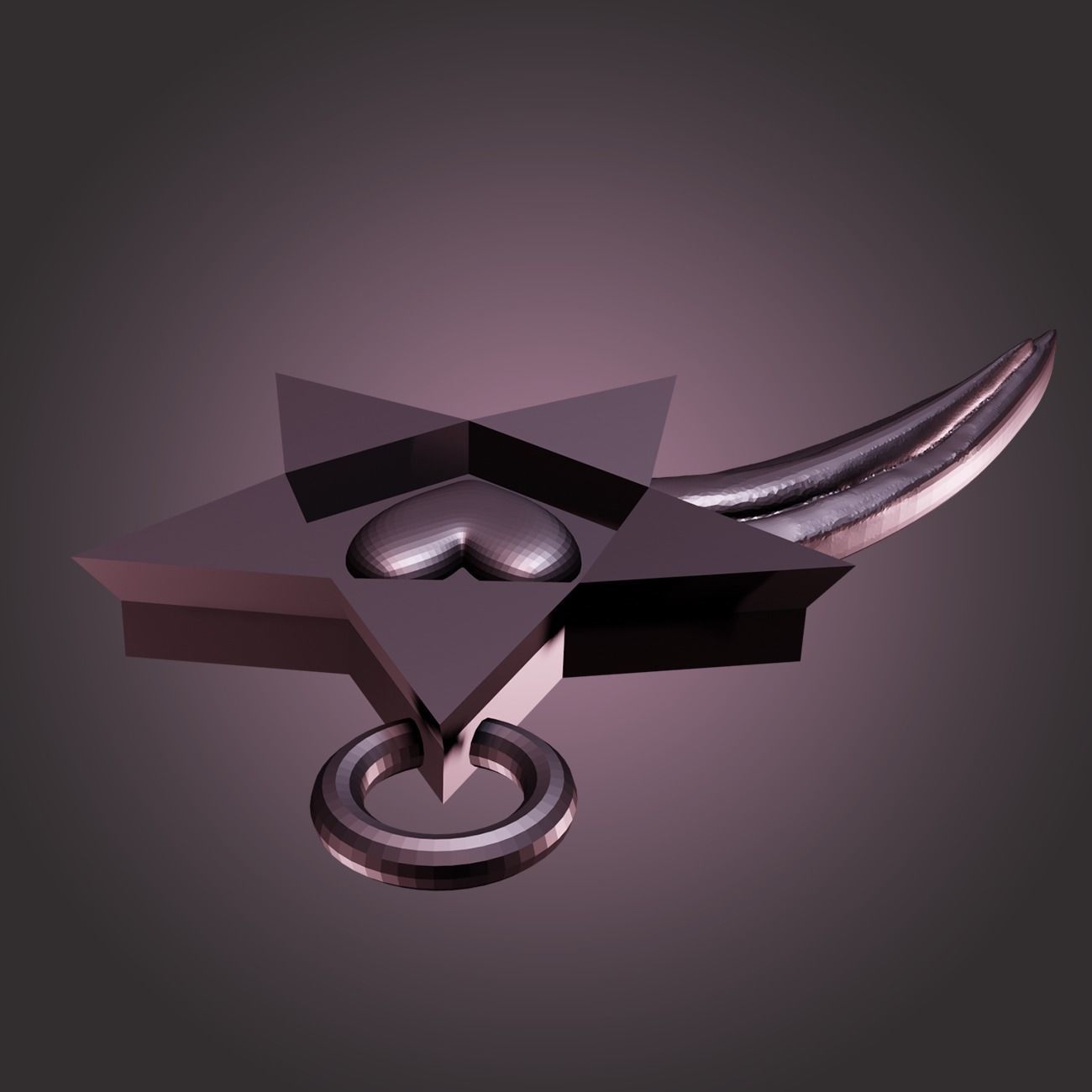 Love Star 3D print model_3