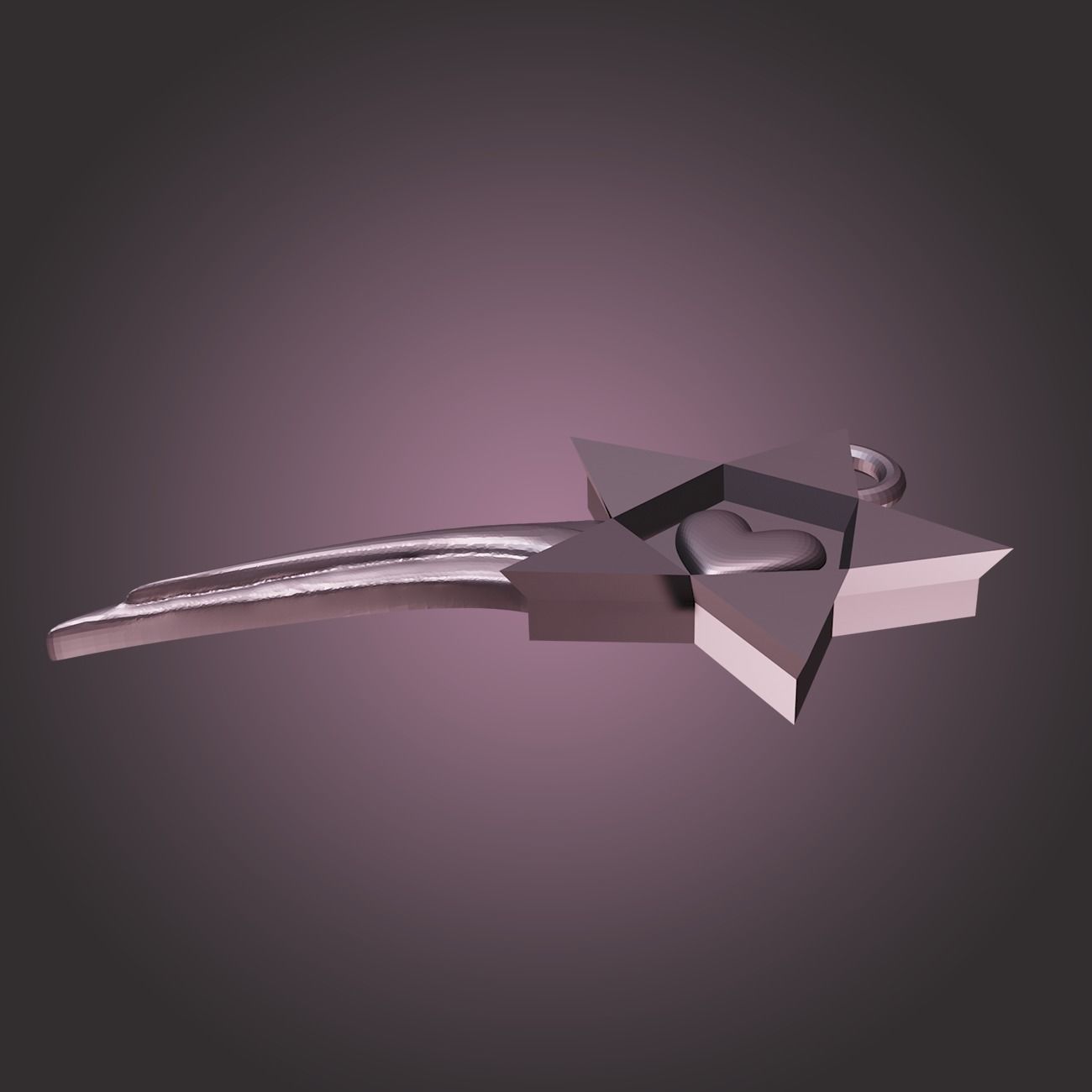 Love Star 3D print model_2