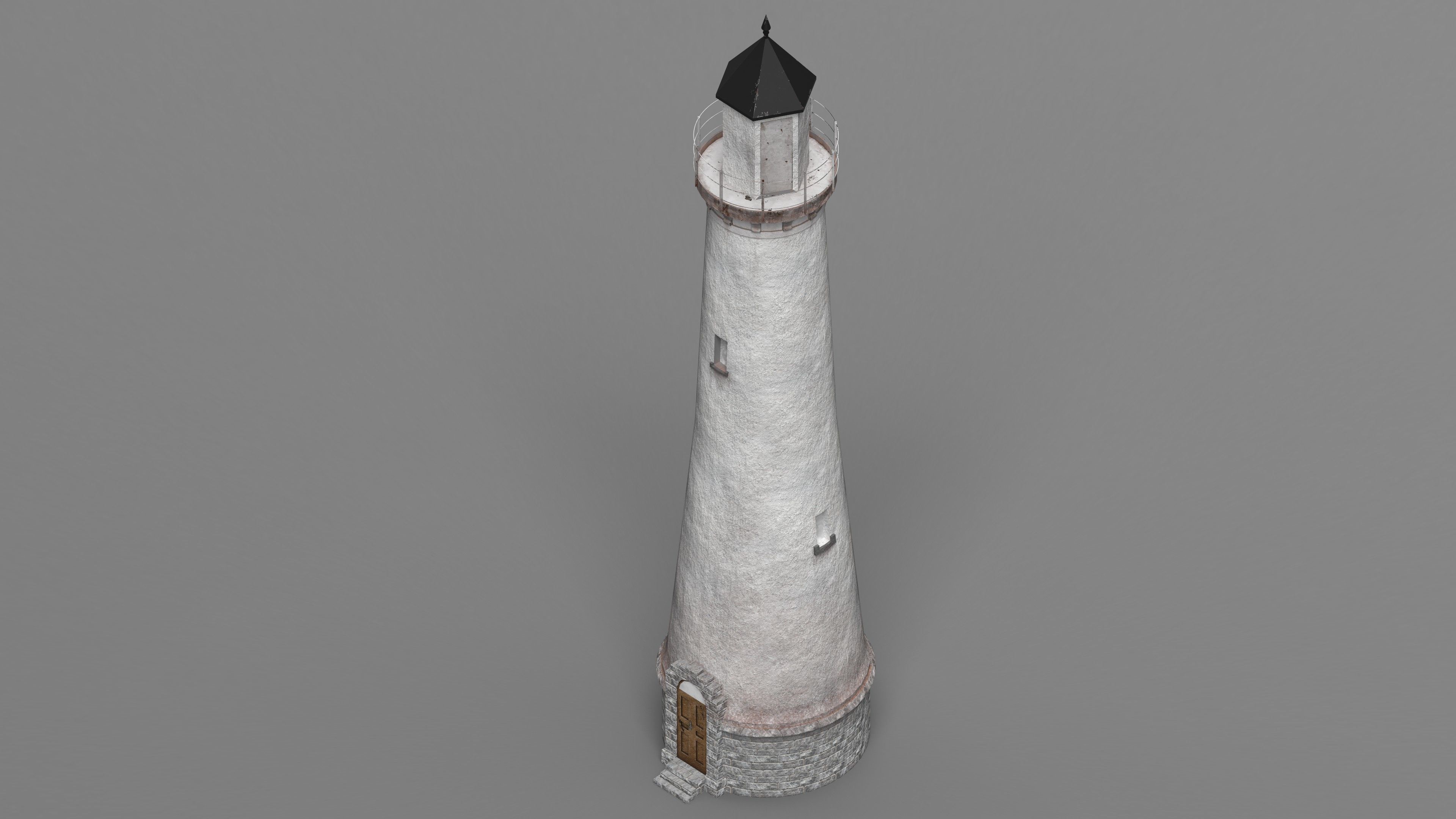 Stumholmen lighthouse 8K Low-poly 3D model_2
