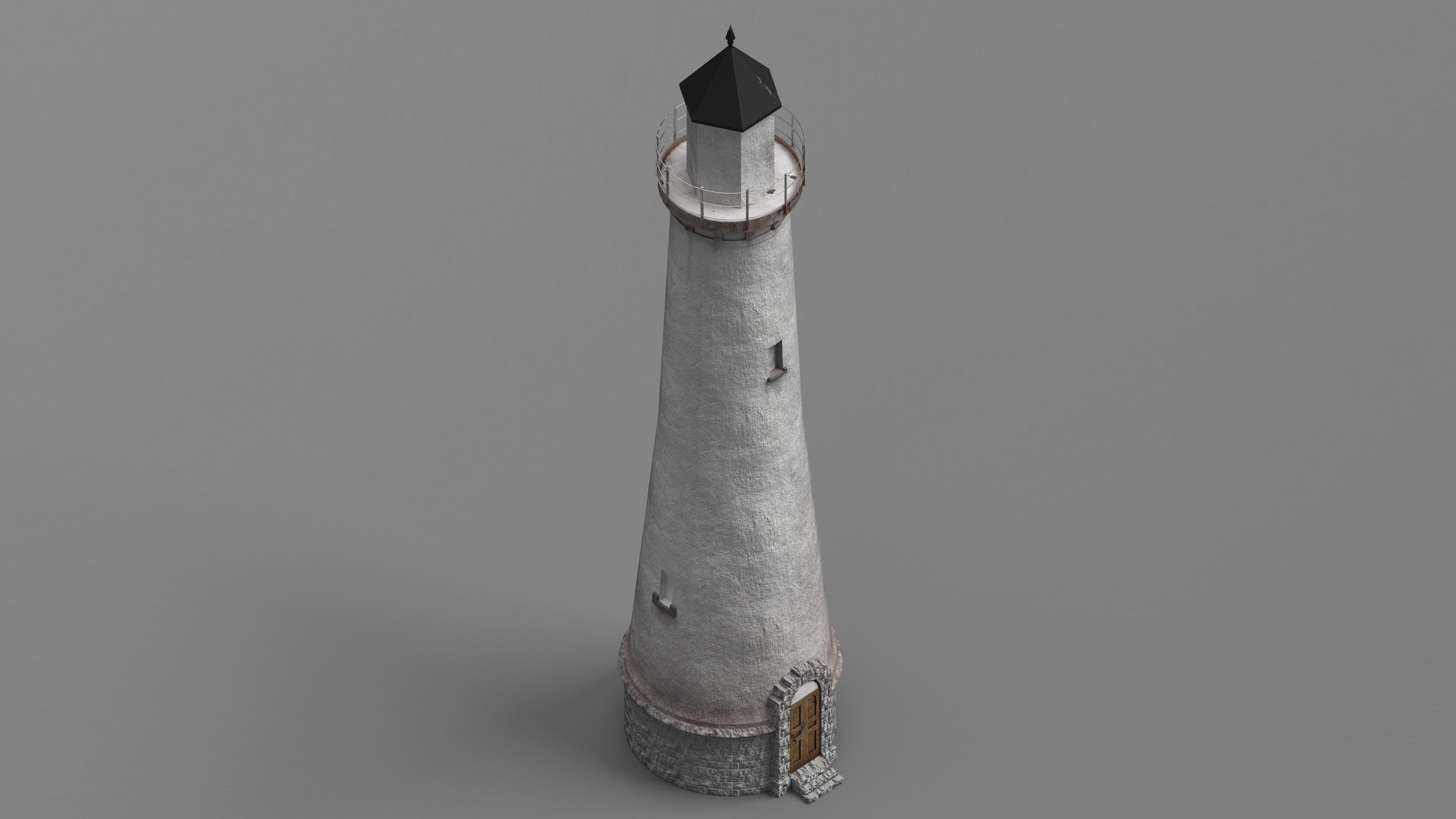 Stumholmen lighthouse 8K Low-poly 3D model_1