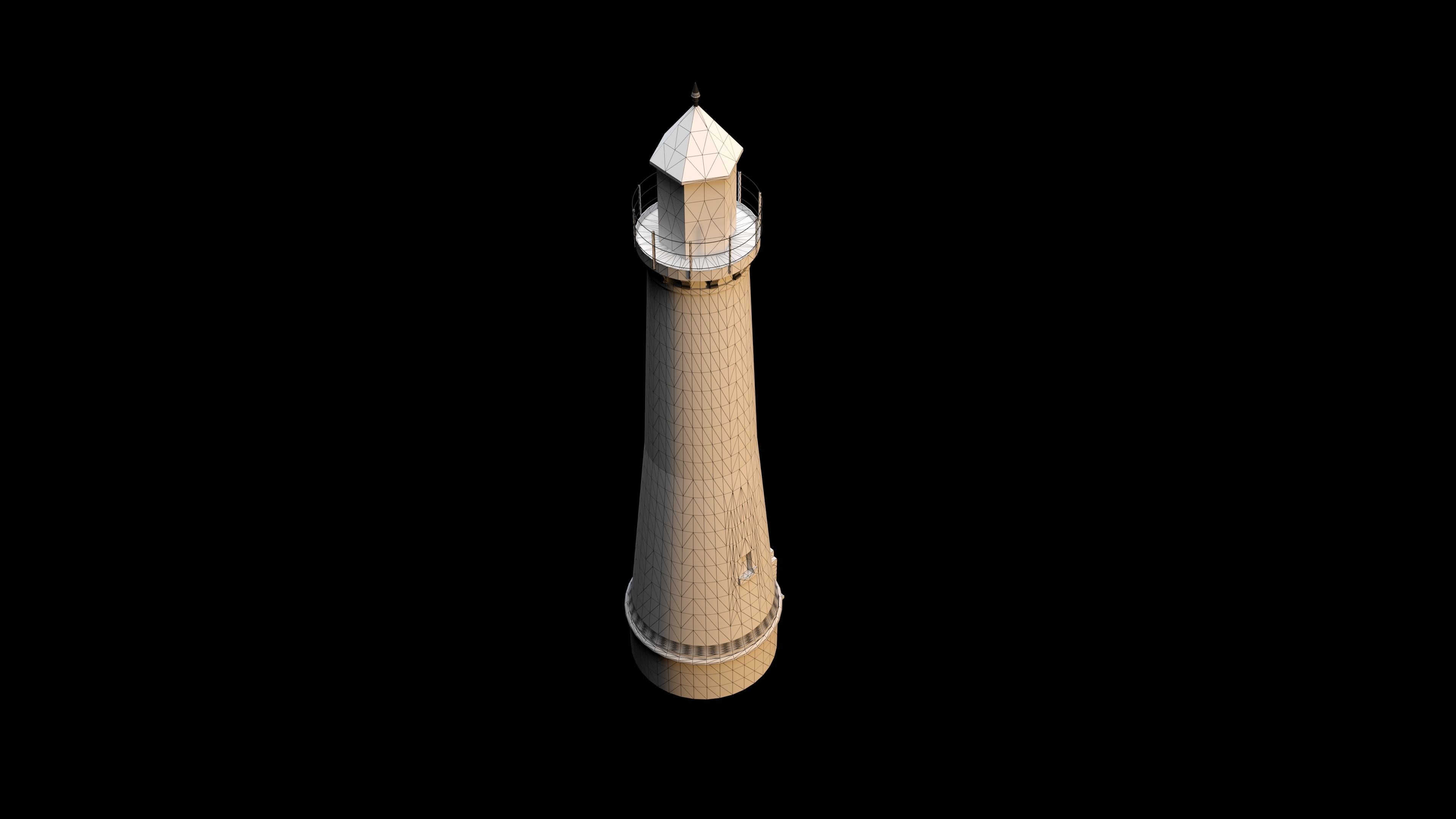 Stumholmen lighthouse 8K Low-poly 3D model_5
