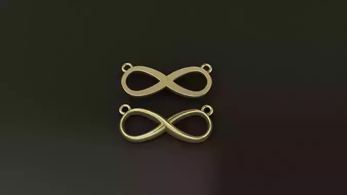 Infinity Pendant MId Size 20mm Width