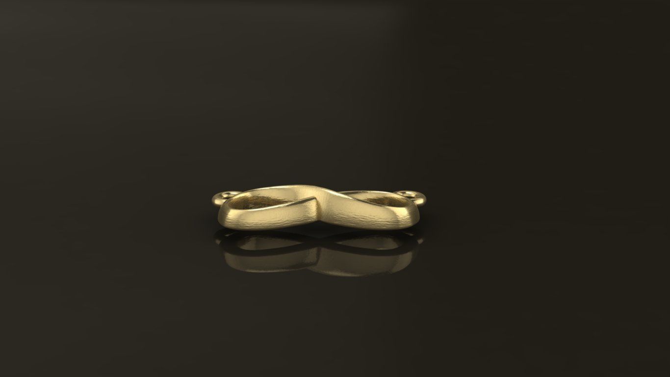 Infinity Pendant Small Size 12mm Width 3D print model_4