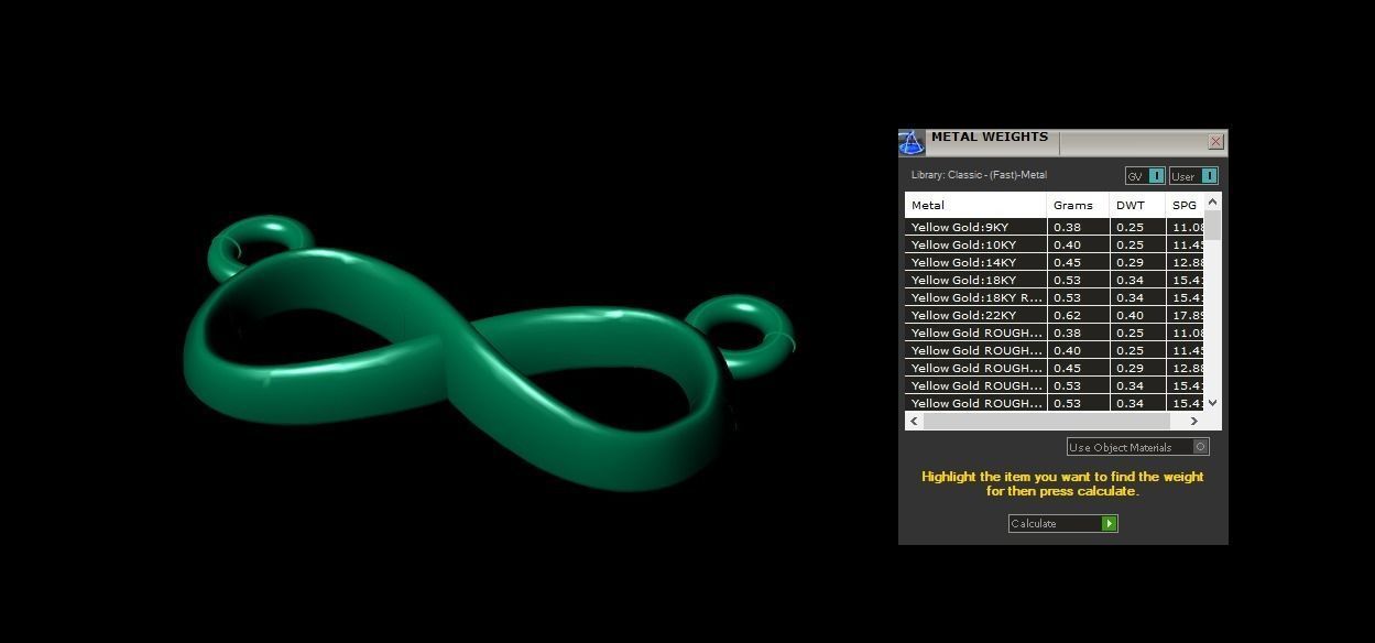 Infinity Pendant Small Size 12mm Width 3D print model_8