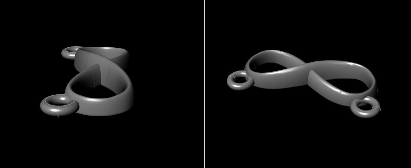 Infinity Pendant Small Size 12mm Width 3D print model_13